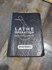 Vintage 1974 Craftsman Manual of Lathe Operation and Machinists Tables 28th Ed picture