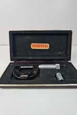 Vintage LS Starrett No. 436 Outside Micrometer In Case 0-1” Range Reading  .001” picture