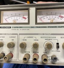 Leader LPS-151 DC Dual Tracking Power Supply 11D Vintage See Pics Condition picture