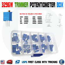 50pcs 10 Value New 3296W Multiturn Variable Resistor Trimmer Potentiometer Kit picture