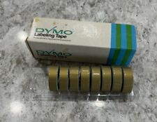 Vintage Dymo Glossy Gold Tape Rolls 1/2” x 144” Lot Of 8  picture
