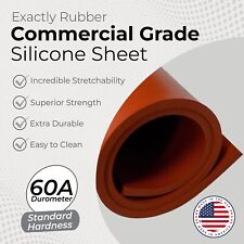 Red Silicone Rubber Sheet 60A 1/8 x 9 x 12 Inch Made in USA Gasket Material picture