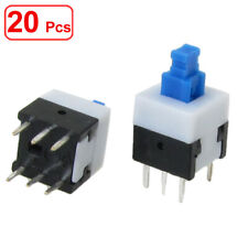 20 Pcs 8mm x 8mm x 17mm Latching Tactile Tact Push Button Switch Self Lock 6 Pin picture