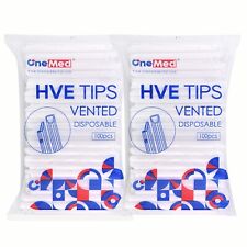 1000Pcs(10 Bags) White Disposable HVE High Volume Evacuation Suction Dental Tips picture