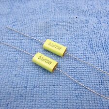Qty 2  0.5uF 250V Metalized Polyester Film Speaker Crossover Capacitor  picture