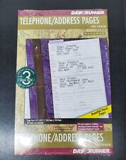 Day Runner 30 Pg Telephone Address # 93114 refills Regency 3 ring 5.5 x 8.5 picture