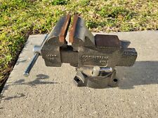 Vintage Columbian D55-D5 Bench Vise Made in USA Swivel Base 5.5 Jaws Anvil Area picture