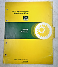 Vintage 1979 John Deere 2600 Semi-Integral Moldboard Plow Parts Catalog picture