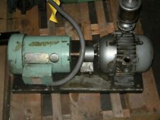 LEESON MOTOR WITH GAST PUMP 1.5HP 60HZ 208-230V 4.6A 1740RPM FR:F145T (1165 - picture