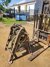 Vintage Winch Crane Winch LOCK AND DAM Gate Winch Large Cable WINCH Restore picture