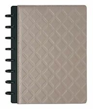TUL Limited Edition Discbound Leather Notebook, Junior Size, Embossed Gray | NEW picture