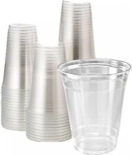 12oz Crystal Clear PET Plastic Cups, Fit 98mm Lid,(Case of 1000) picture