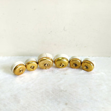 1920s Vintage Vitreous Brass Ceramic Electric Switch England 6 Pcs 67 A picture