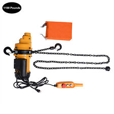 1/2Ton Electric Chain Hoist 1100Lb 13Ft Lifting Chain Wired Remote Control picture