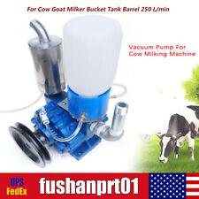Vacuum Pump Cow Milking Machine For Cow Goat Milker Bucket Tank Barrel 250 L/min picture