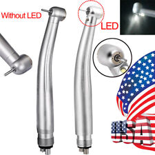 Dental LED E-generator Fast High Speed Handpiece Turbine Push Button 4Holes USA picture