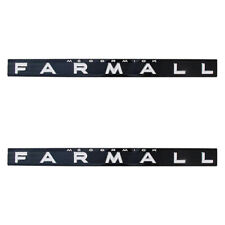 377796R1 Set of 2 Side Emblems Fits FARMALL Tractors 504 656 706 806 1206 picture