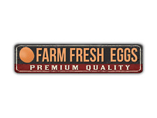 Farm Fresh Eggs Street Sign Vintage Style picture