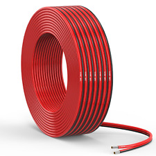 16 Gauge 2 Conductor 15FT Red Black Silicone Parallel Oxygen Free Tinned Copper  picture