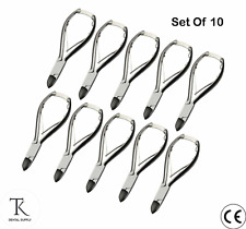 Set Of 10 - Chiropody Nail Nipper Smooth Handle Curved Thick Toenail Clippers CE picture