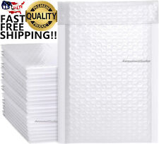 Poly Bubble Bags Mailers White Envelopes Padded Small Packing Self Seal Shipping picture