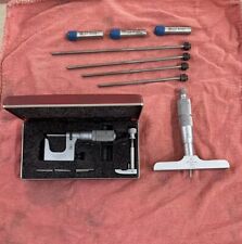 Vintage L.S.Starrett # 220FL Micrometer With Mitutoyo .001” & Other Accessories picture