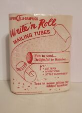 Vintage Super Calli-Graphics Write N Roll Mailing Tubes Set of 4 picture