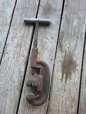Ridgid No 202 Heavy Duty Wide Roll Pipe Cutter 1/8 To 2 Vtg Made In Elyria Ohio  picture