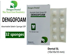 10 x Dengen Dengofoam Absorbable Gelatin Sponge USP 32 Sponge 10x10x10mm picture