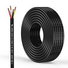 12 Gauge 4 Conductor Electrical Wire Oxygen-Free Copper Cable 50FT/15.3M Flex... picture