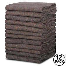 12 Pack Moving Blankets Heavy Duty Shipping Furniture Equipment Protection Pads picture