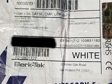 Berk-Tek 24/4P HyperPlus Cat5E Plenum U/UTP Network Cable White /100ft picture