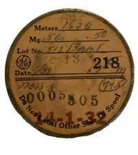 NOS General Electric Vintage Tungsten Fine Wire 0.0005” Diameter 1820 meters picture