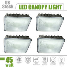 4Pack,120-277V AC,45W LED Canopy Light Carport Gas Station Outdoor Lighting IP65 picture