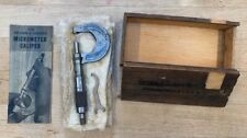 Brown & Sharpe Mfg. Co. Vintage Micrometer Caliper Tool #13 in Original Wood Box picture