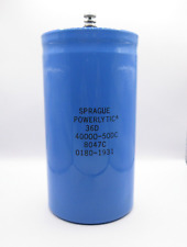 1 Sprague POWERLYTIC 36D 40000uF 50V Can Electrolytic Capacitor picture