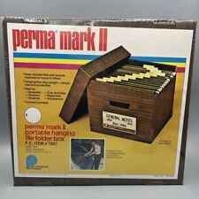 NEW SEALED Vintage Perma Mark II Portable Hanging File Folder Bankers Box picture