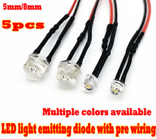 5PCS LED Bulb Pre wired Light Emitting Diode Small 20cm Wire 3V5V6V12V24V220V picture