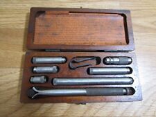 Vintage LUFKIN No. 680 Inside micrometer set with Wood Box picture