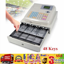 Electronic Cash Register with Flat Keyboard & Thermal Printer Commercial 48 Keys picture