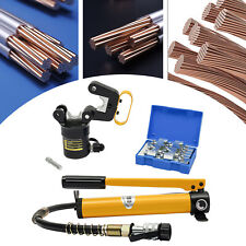 20 Ton Hydraulic Wire Crimper Crimping Tool Cable Line Lug Terminal Pliers+Pump picture