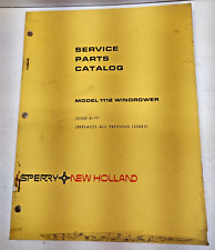 Vintage New Holland Parts Catalog for Model 1112 Windrower Rare vtg picture