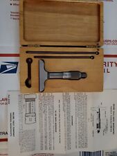 Vintage Millers Falls Co. No. 31 Depth Micrometer Made In USA picture