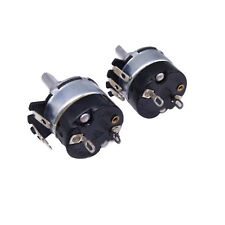 US Stock 2pcs 10K ohm A10K Logarithmic Nolinear Potentiometer Switch WH134-2 picture