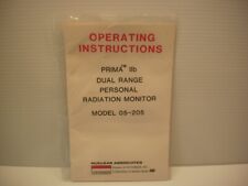 Vintage 1985 Victoreen Prima IIb 05-205 Radiation Monitor Instruction Manual picture