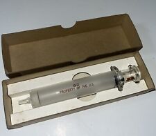 Vintage BD YALE 10CC Glass Hypodermic Syringe Original Box Property Of U. S. picture