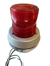 Edwards Signals Flashing Light with Horn Red Lens 120V AC, 7 3/8 Ht 6