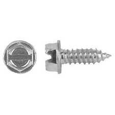 Zoro Select 1620Pk Sheet Metal Screw, #14 X 7/16 In, Zinc Plated Steel Hex Head picture