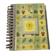 Vintage Artistry In Bloom Hardcover Journal Yellow Pansies Flowers Lined Pages picture