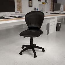 Flash Furniture Mid-Back Black Plastic Swivel Task Office Chair picture